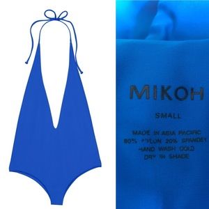 Mikoh Hinano one piece. Size S. Cobalt Blue.